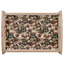 Rustic Route 66 Snowman Christmas Gathering