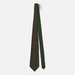 Rustic, rugged outdoors red/green plaid neck tie