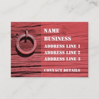 Rustic Rural Red Wooden Barn Wall Bookmark Atc Business Card by DigitalDreambuilder at Zazzle