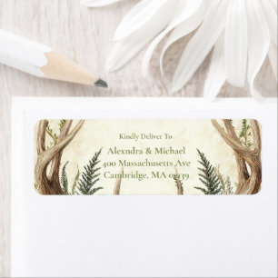 Rustic Rustic Antler Woodland Label