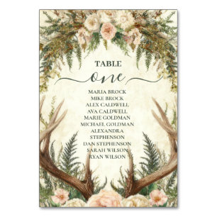 Rustic Rustic Antler Woodland Table Number