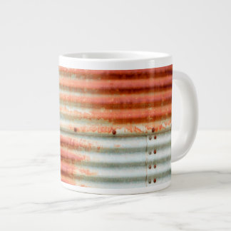 Rustic Rusty Grain Bin Siding Giant Coffee Mug