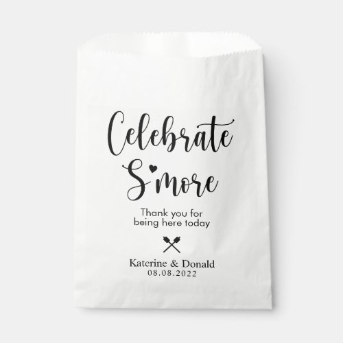 Rustic Smore Love Wedding Favor Bag