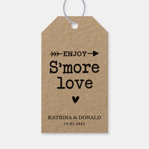 Rustic Smore Love Wedding Gift Tags