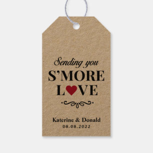 Rustic S’more Love Wedding Gift Tags