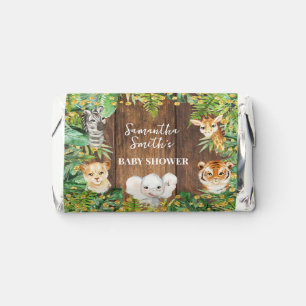 Rustic Safari Animals Baby Shower Hershey's Miniatures