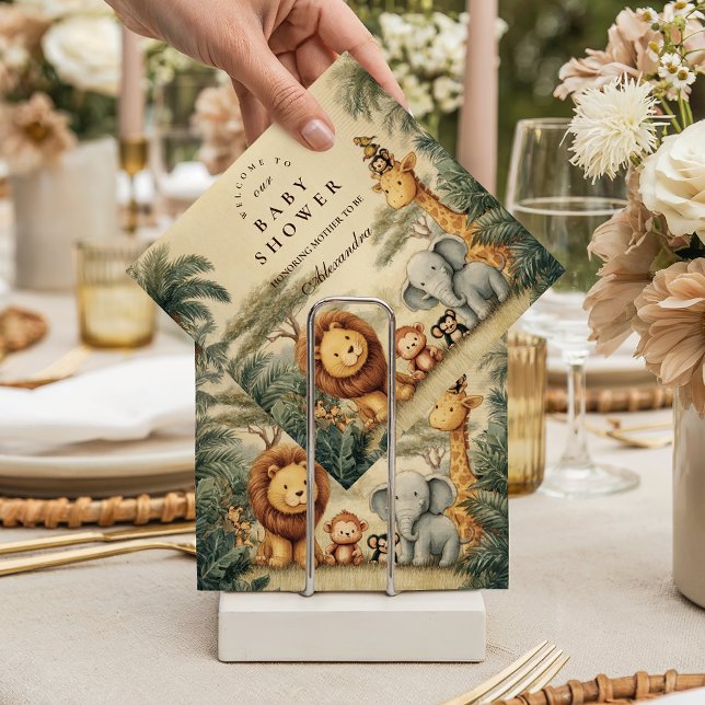 Rustic Safari Friends Baby Shower Napkins (Creator Uploaded)