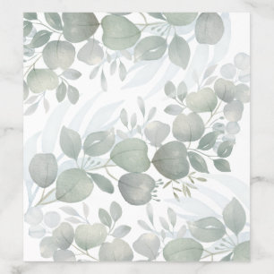 Rustic Sage Green Eucalyptus Wedding Envelope Liner