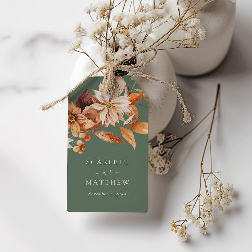 Rustic Sage Green Fall Favor Tags