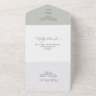 Rustic Sage Green Modern Photo Wedding