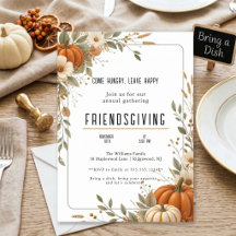 Rustic Sage Green Pumpkin Friendsgiving