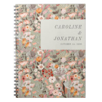 Rustic Sage Green Taupe Floral Boho Custom Wedding