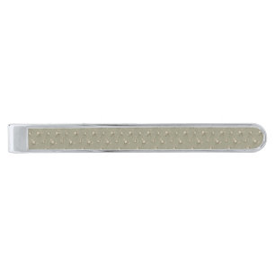 Rustic Sage Green Vintage Floral Silver Finish Tie Bar