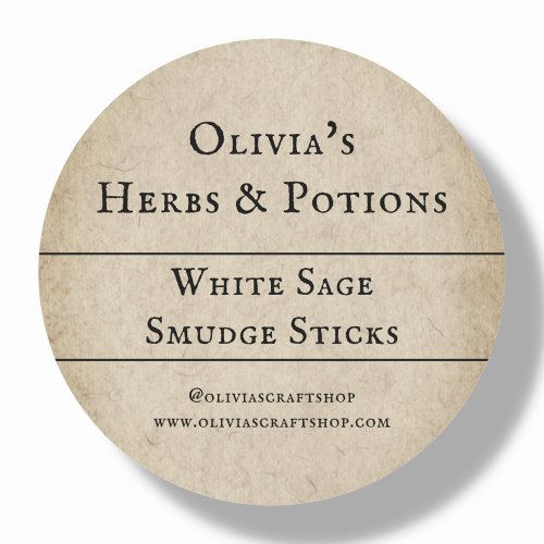 Rustic  Sage Smudge  Product Labels