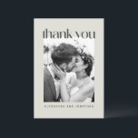 Rustic Sage Taupe Floral Boho Photo Wedding Thank You Card<br><div class="desc">Rustic Sage Green and Taupe Floral Boho Custom Wedding Thank You Card with Photo</div>