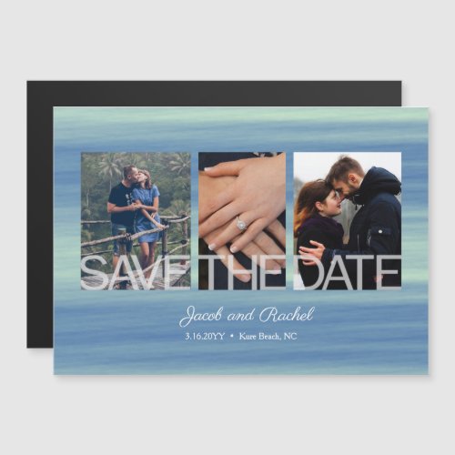 Rustic Save the Date 3_Photo Collage Magnet