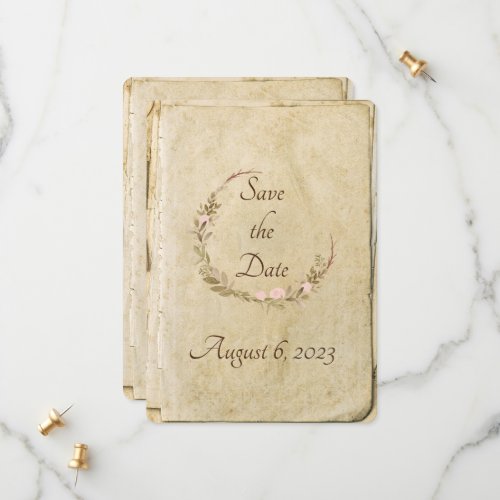Rustic Save The Date Card