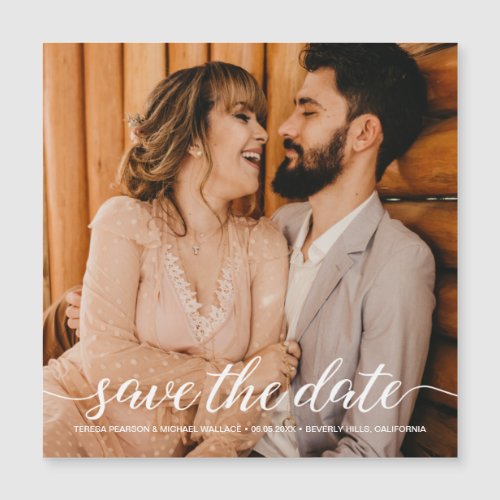 Rustic Save The Date Engagement Photo