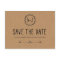 Rustic Save the Date / Kraft Paper Save the date