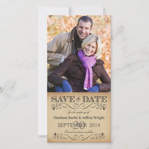 Rustic Save the Date Wedding Photocards