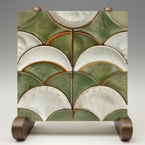 Rustic Scales Faux Relief Ceramic Tile