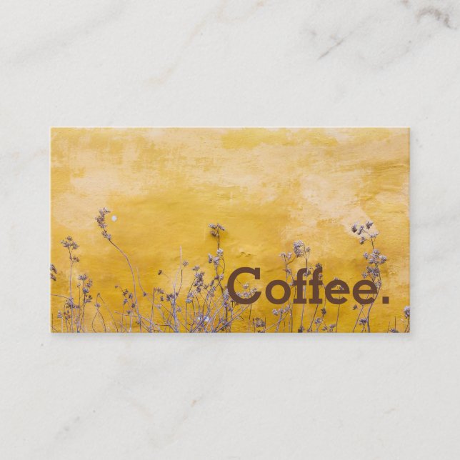 Rustic Scene Simple Loyalty Coffee Punch-Card Card (Front)