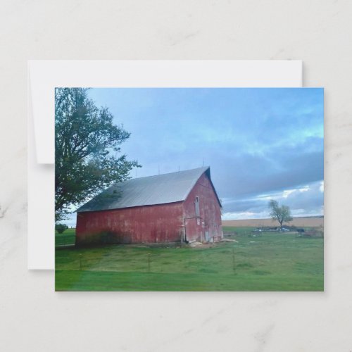 Rustic Scenic Distressed Old Barn Postcard