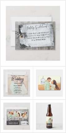 Rustic Scrapbook Wedding Suite