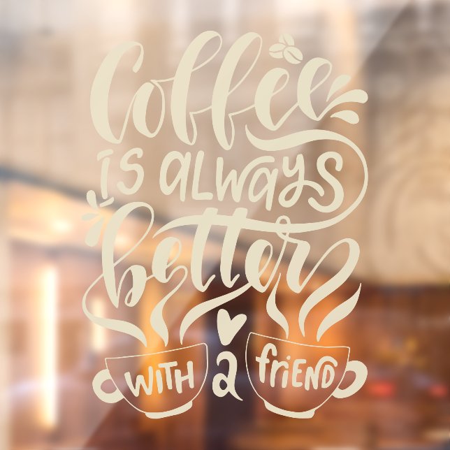 Rustic Script coffee shop window decals (Sheet 2)