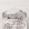 Rustic Script Faded Photo Wedding All In One Invit