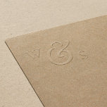 Rustic Script Initials Monogram Wedding Embosser<br><div class="desc">This rustic script initials monogram wedding embosser is perfect for a country wedding. The simple and modern design features unique whimsical handwritten ampersand with a contemporary minimalist boho style. Personalize with the initials of the bride and groom.</div>