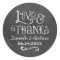 Rustic Script Love and Thanks Chalkboard