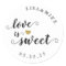 Rustic Script Love is Sweet Wedding Favor
