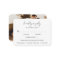 Rustic Script Photo Modern Wedding Mini RSVP Card