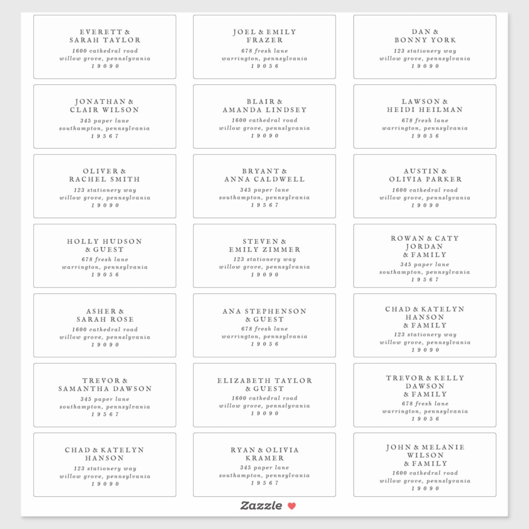 rustic-script-wedding-guest-address-labels-zazzle