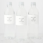 Rustic Script Wedding Water Bottle Label<br><div class="desc">These rustic script wedding water bottle labels are perfect for a country wedding. The simple and modern black and white design features unique whimsical handwritten calligraphy lettering with a contemporary minimalist boho style. Customizable in any color. Keep the design minimal and simplistic, as is, or personalize it by adding your...</div>
