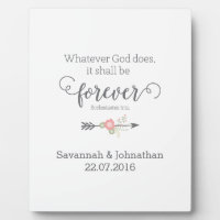 Rustic Scripture Christian Art Wedding Gift Plaque