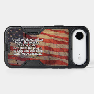 Rustic Second Amendment Typography US Flag iPhone 17 Air Case