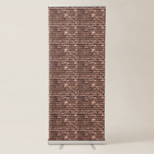Rustic Shabby Chic Roofer Shingle Selfie Backdrop Retractable Banner