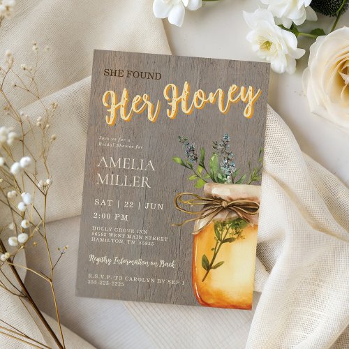 Rustic She Found Her Honey Bridal Shower