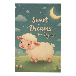 Rustic Sheep Print – Personalized Farmhouse Sign