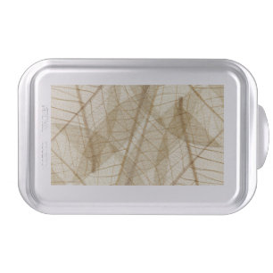 Rustic Sheer Cream Lace Leaves Cake Pan