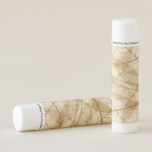 Rustic Sheer Cream Lace Leaves Lip Balm