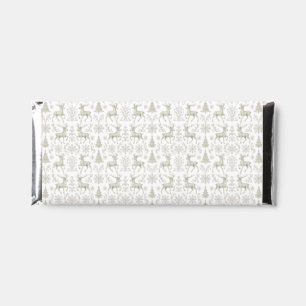 Rustic, Silver/White modern Christmas pattern Hershey Bar Favors