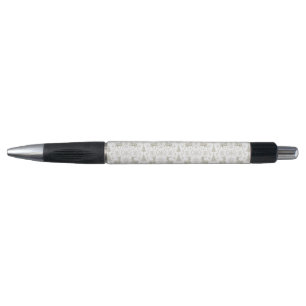 Rustic, Silver/White modern Christmas pattern Pen