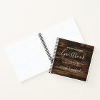 Rustic Simple Elegant Barn Wood Wedding Guest Book