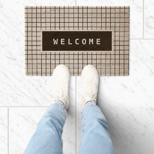 Rustic Simple Low Profile 100% Coconut Coir Fiber Doormat