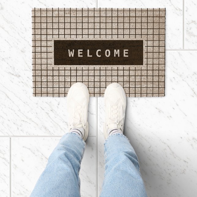Rustic Simple Low Profile 100% Coconut Coir Fiber Doormat (Insitu)