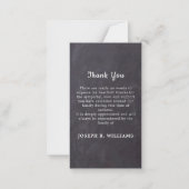 Rustic Simple Memorial Photo Funeral Thank You Note Card 