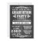 Rustic Slate Graduation Party Invitation
